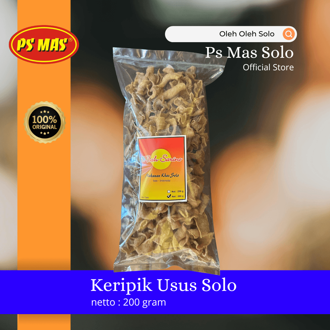 Keripik Usus Asli Solo PS MAS - Kemasan 200g