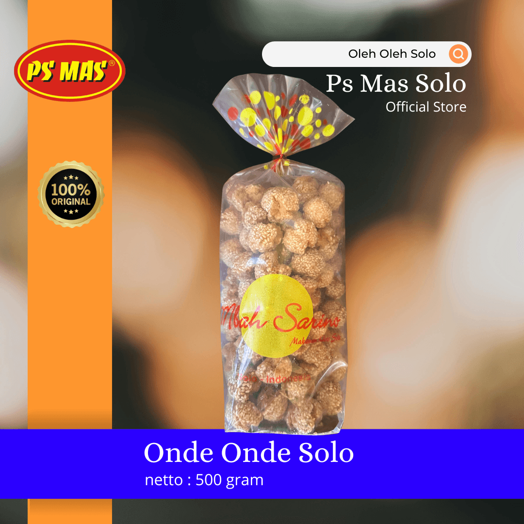 Onde Onde Asli Solo PS MAS - Kemasan 500g