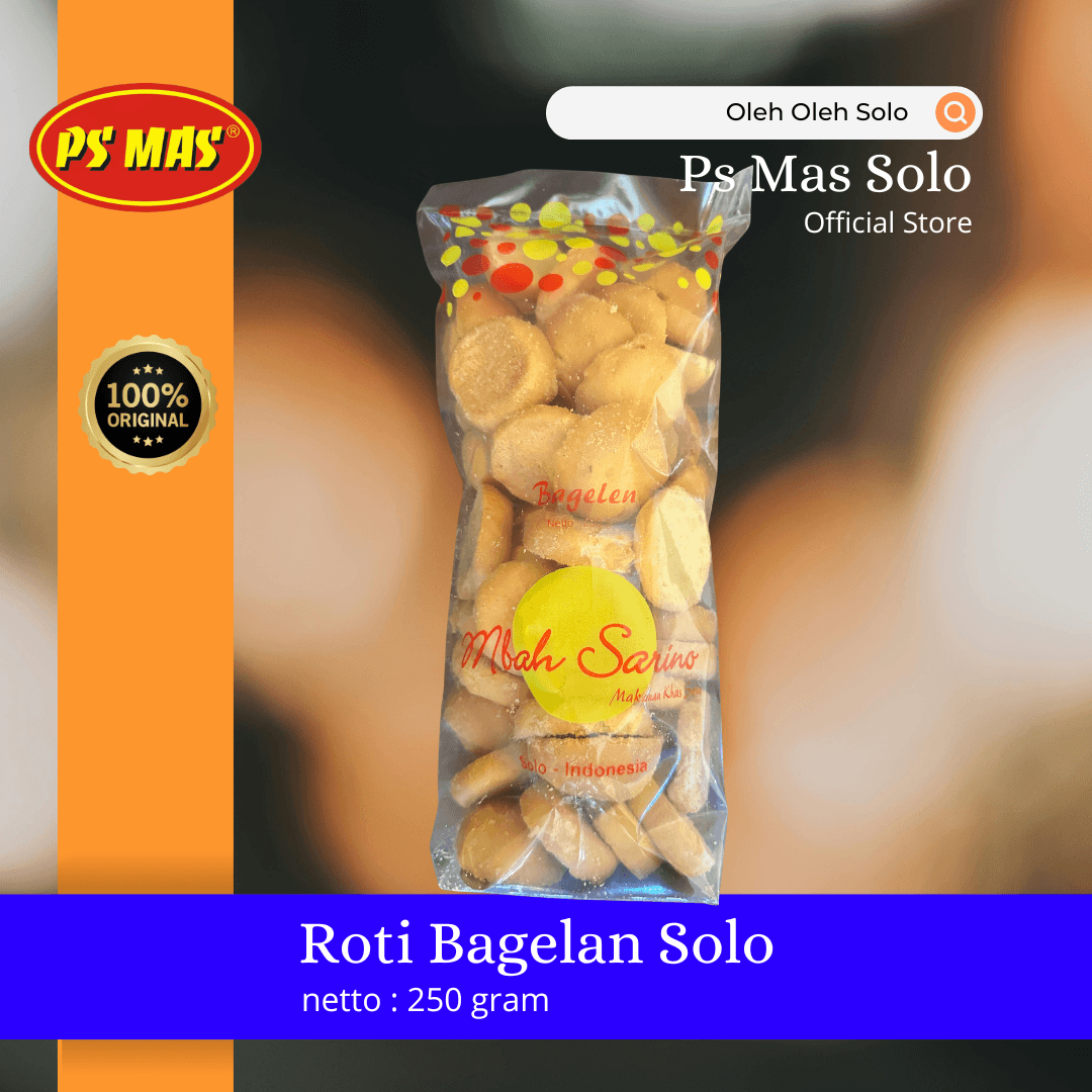 Roti Bagelan Asli Solo PS MAS - Kemasan 250g