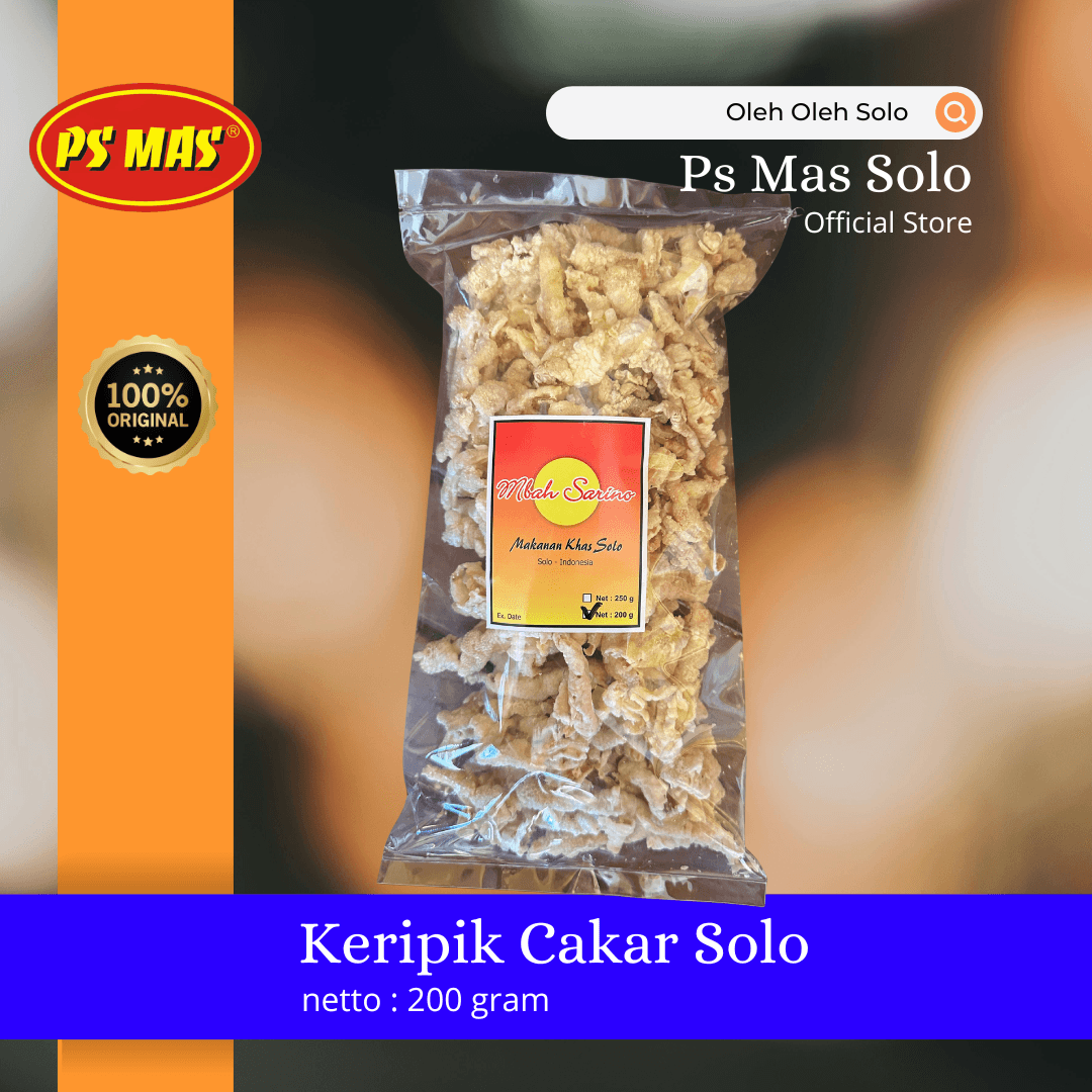 Keripik Cakar Asli Solo PS MAS - Kemasan 200g